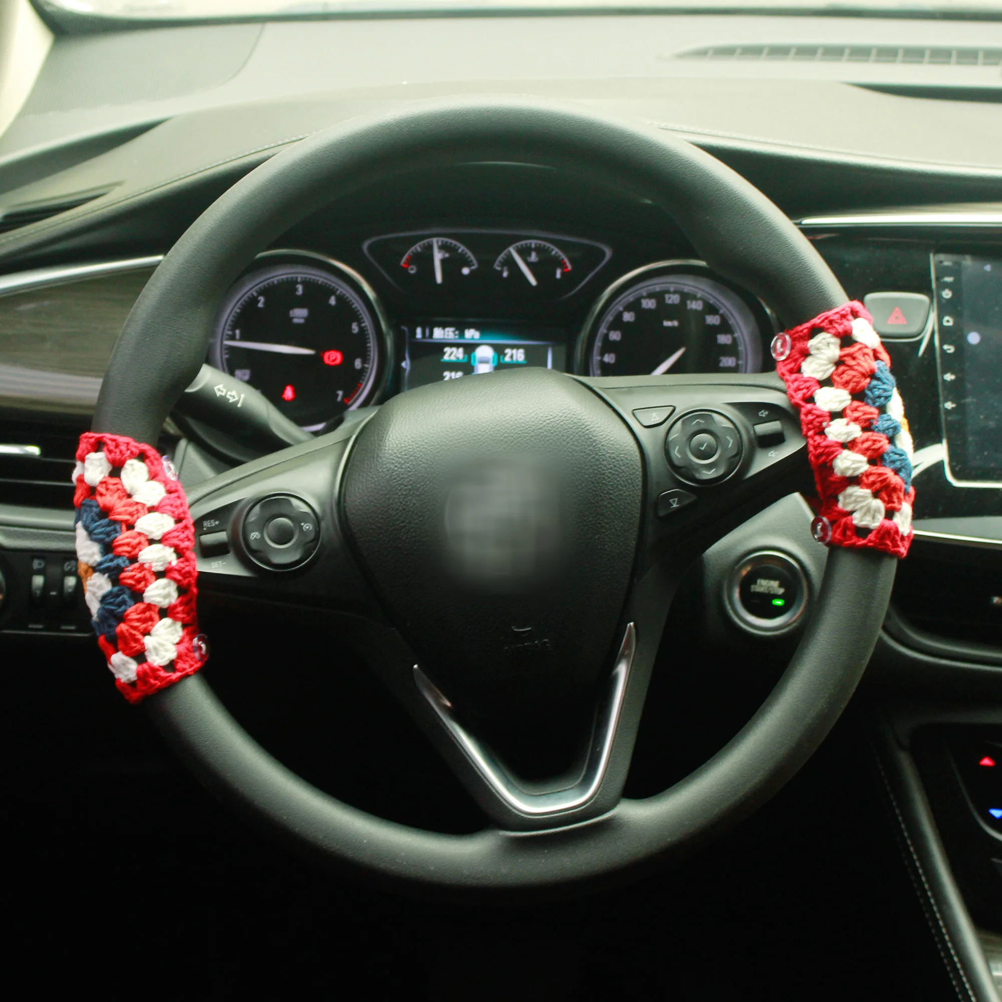 

Finished product | Handmade crochet car steering wheel cover, decorative protective cover, covering wear and tear, sweat absorbi