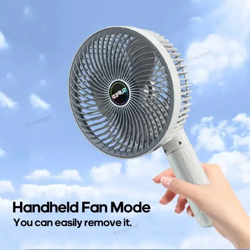 Multifunctional Portable Desktop Clip Fan Summer 1200mAh Cordless Handheld Fan 3 Speed Silent Personal Fan Ventilator Cooler