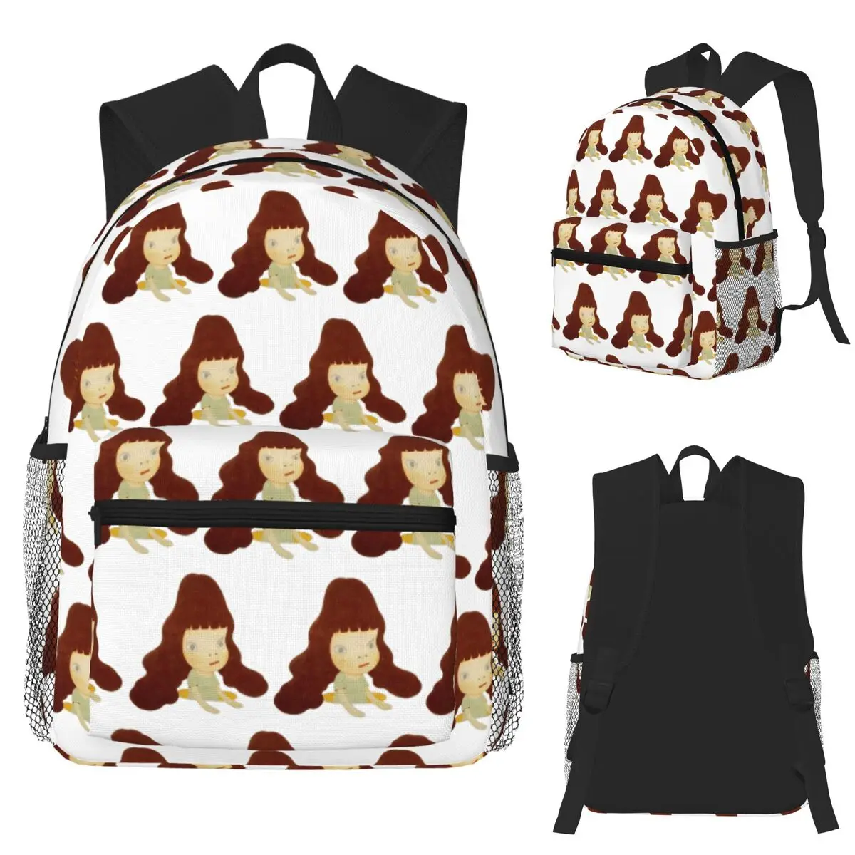 

Yoshitomo Nara Japanese Student Backpack School Bag Hiking Travel Daypack for Men Women Fashion Bookbag Shoulder Bags
