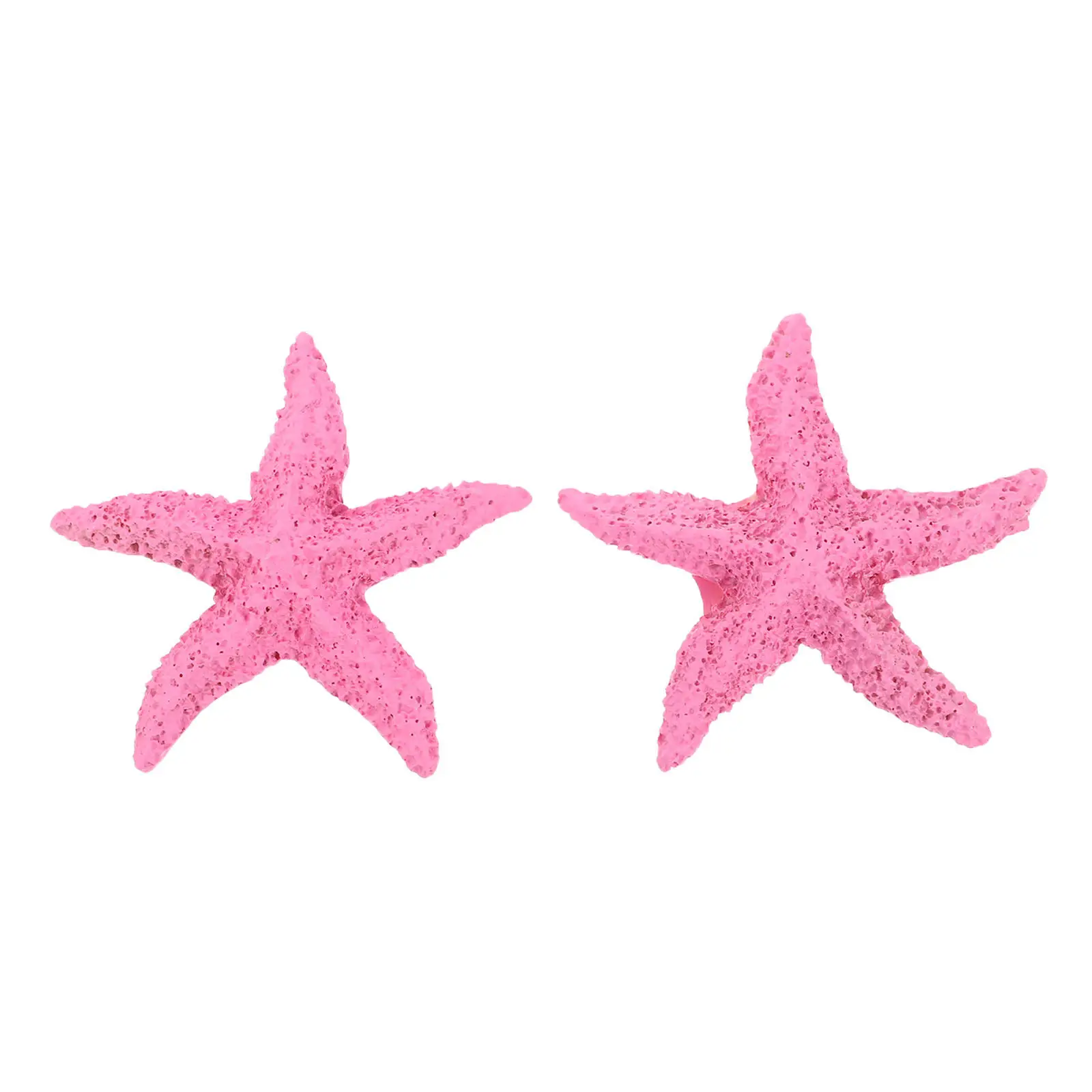 2Pcs Vivid Realistic Resin Marine Animals Fish Tank Ornament Aquarium Decor Sea Star Decoration Adding Personality to