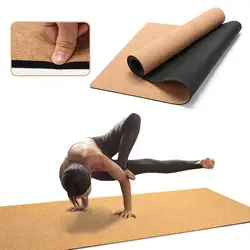 Cork Yoga Mat Friendly 68Cmx183cm 5mm Thick Mat for Workout Exercise