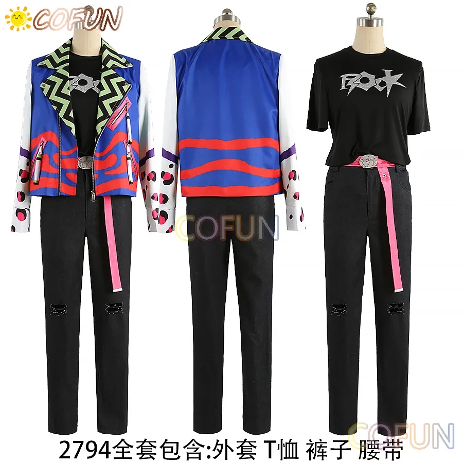 COFUN [Customized] Charisma Cosplay Costume Halloween Outfits Women Men Suit Coat T-shirt Pants