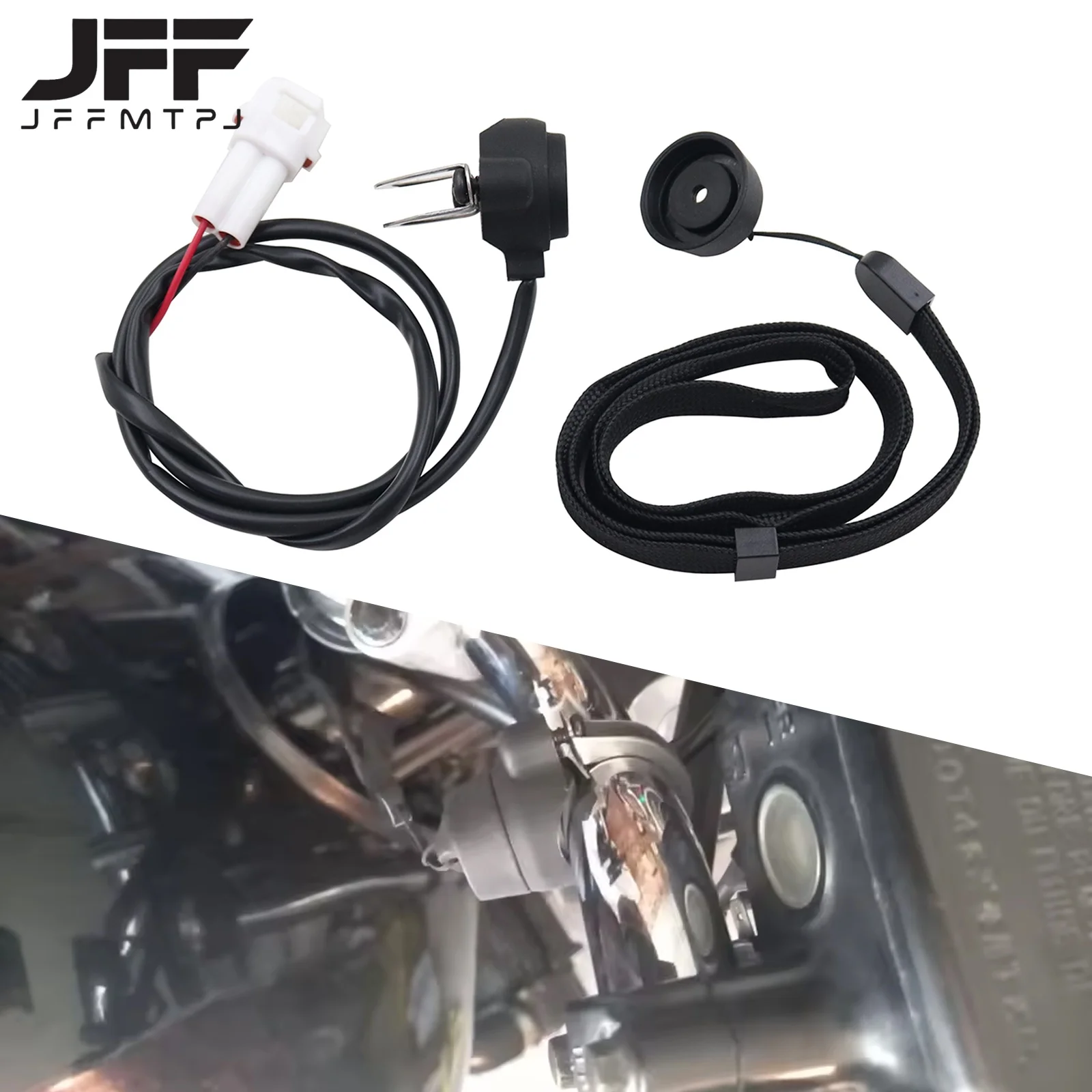 Motorcycle emergency close switch magnetic top cover, with wristband, suitable for 2-stroke pocket mini off-road bike ATV univer