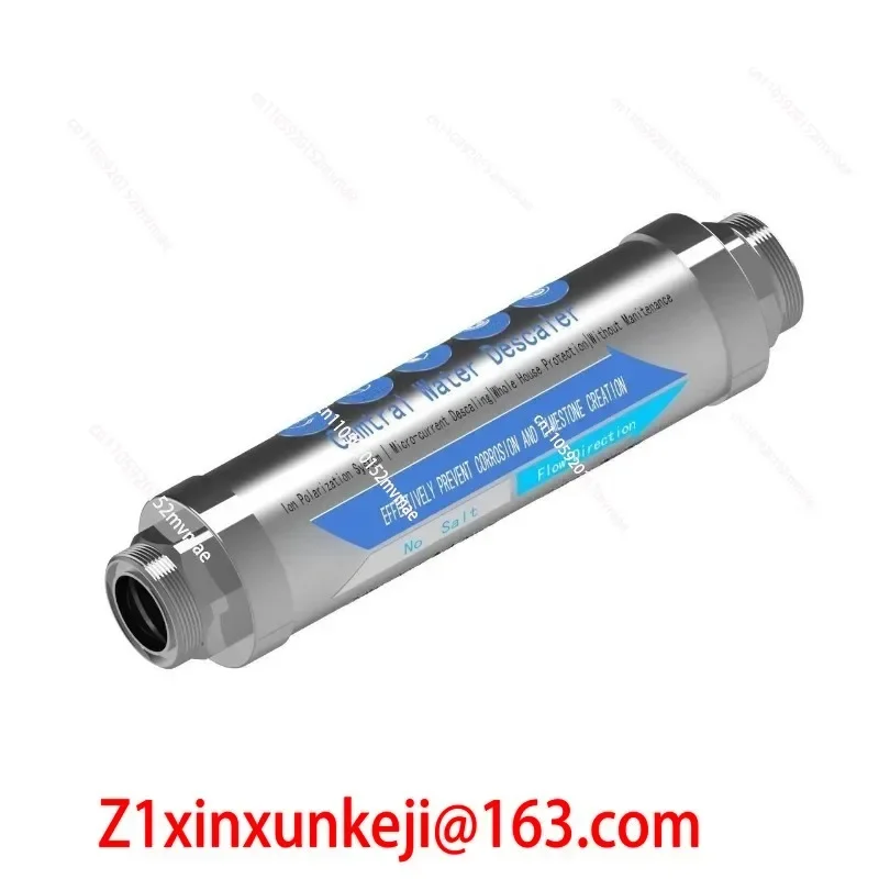 Whole house scale inhibition filter Large flow household alkali descaling pipeline Micro current water softener