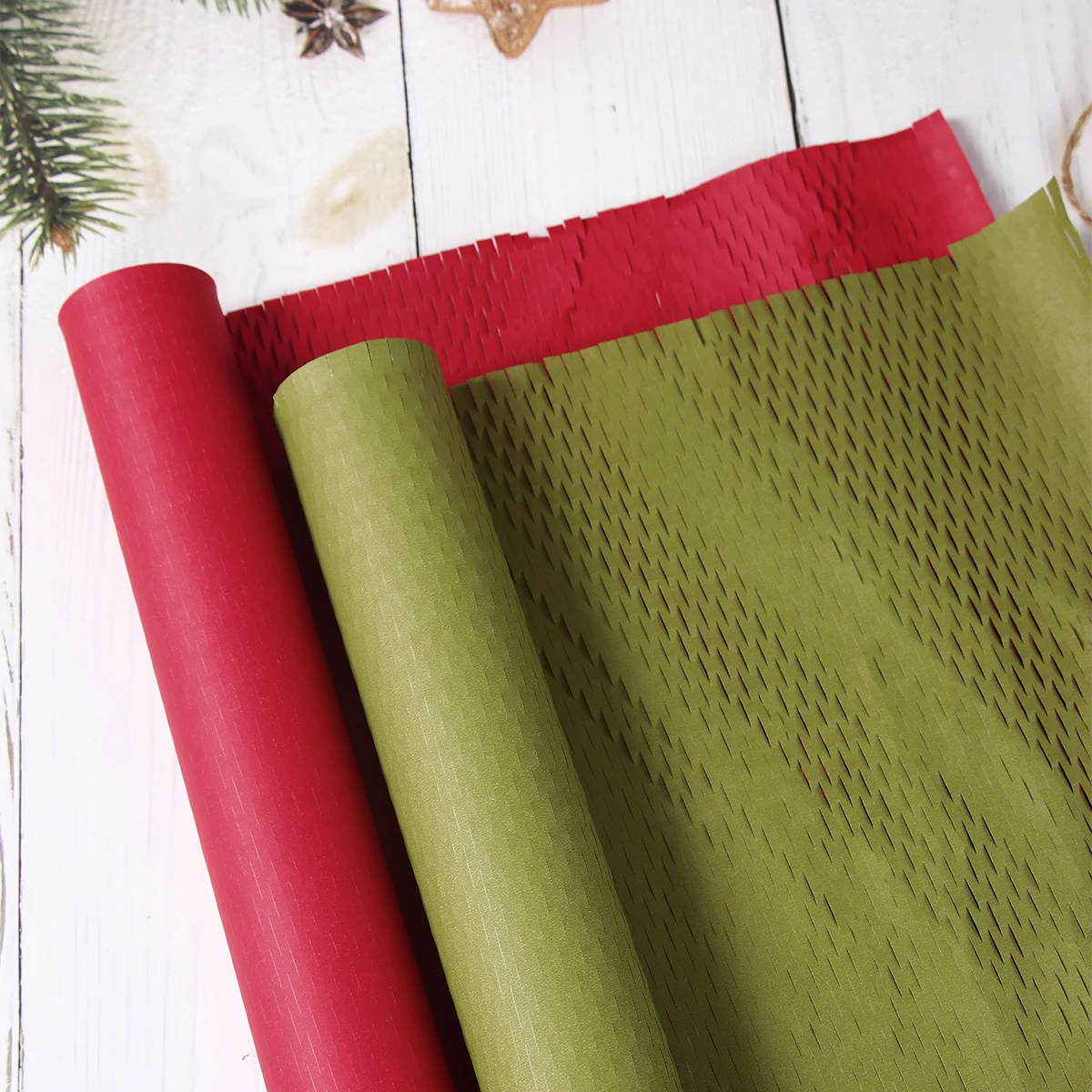 

Christmas Honeycomb Kraft Paper Christmas Decoration for Home 2025 Pendant Xmas Gift Wrapping Paper Navidad Natal New Year Gift