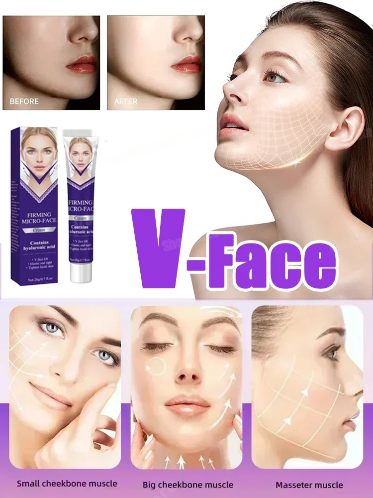 

V-Shape Face Lifting Cream Lift Up Double Chin Cheek Firming Anti Wrinkle Beauty Skin Care