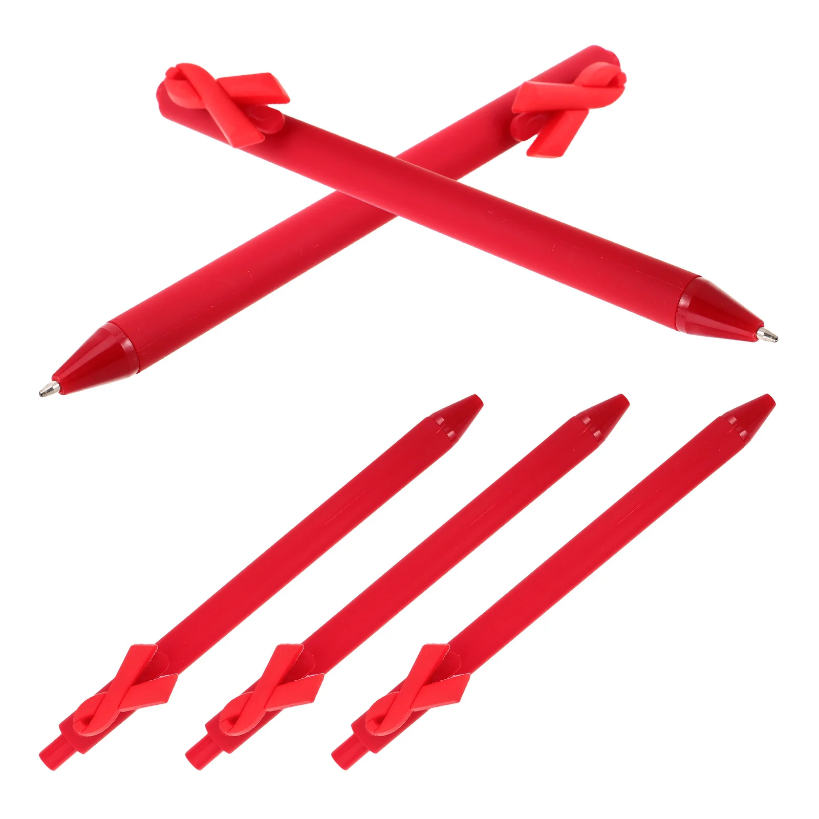 

5Pcs Creative Ribbon Design Ballpoint Pen Unique Pen for Fundraising Activities Health Awareness Item Decorative
