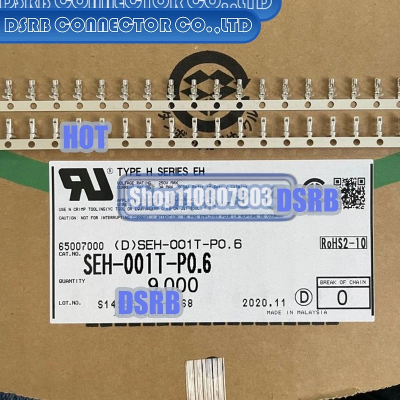 

9000pcs/lot SEH-001T-P0.6 22-30AWG 100% New and Original