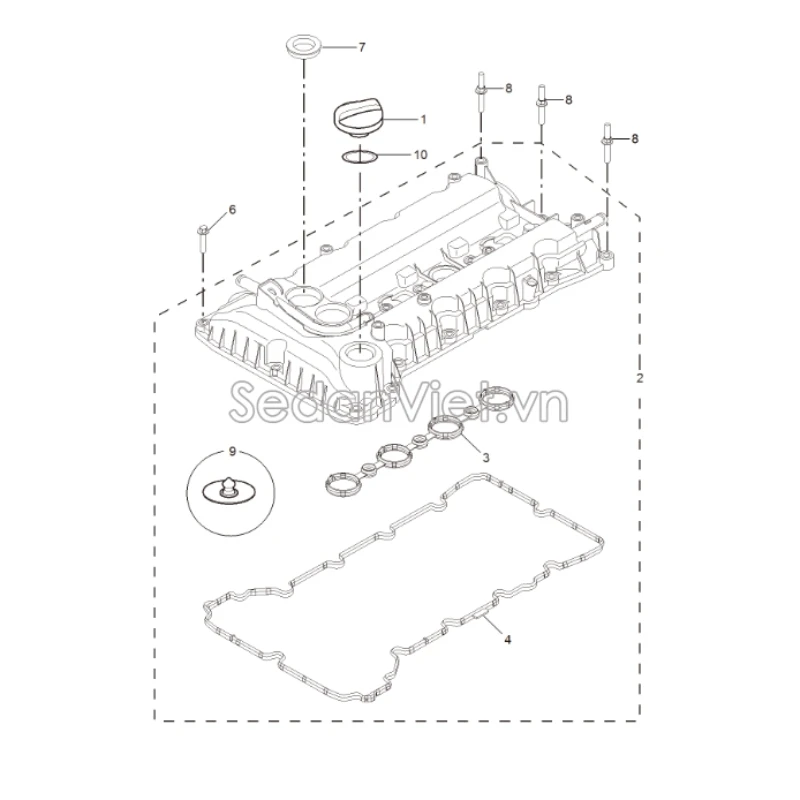 10224011,10224010  OES Brand Valve Cover Gasket For Roewe RX3 i5 i6 MG 5 ZS 1.5L