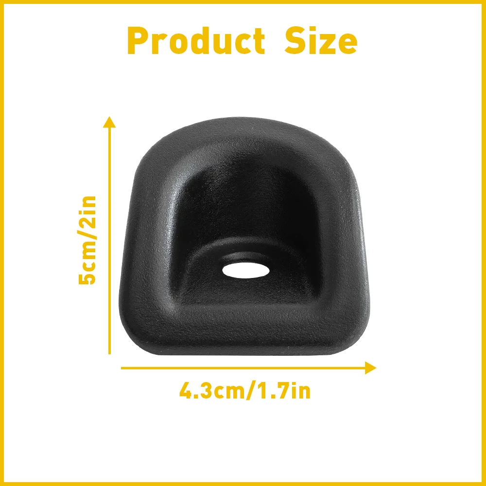 2Pcs Black Left Right Door Panel Lock Grommets Covers For Ford Mustang 2005-2010 2011 2012 2013 2014 Replacement Accessories