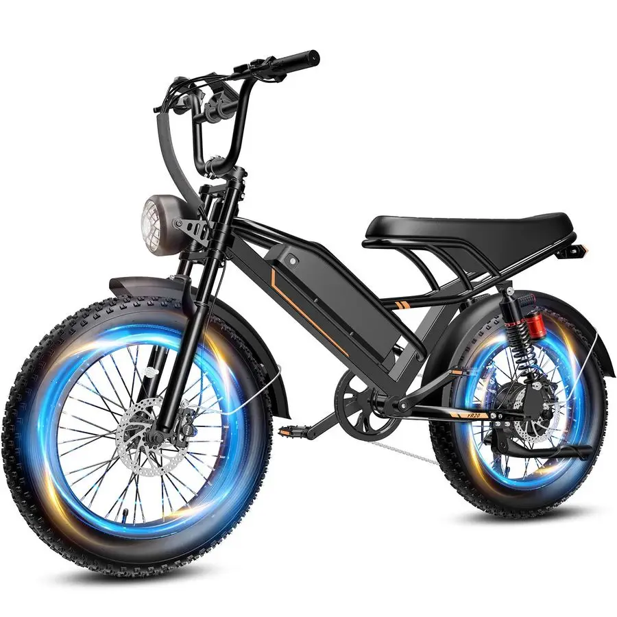 

Electric Bike for Adults Teens,3000W 2000W Peak Electric Dirt Ebike,20 16 4 Fat Tire E Bike,All Terrain 32 28MPH Top Speed,Ebik