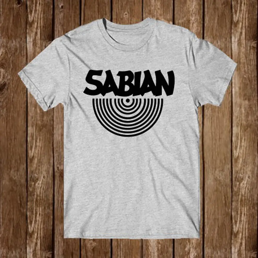 Sabian Drums Men's Grey T Shirt Size S 5XL