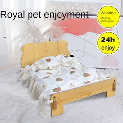 New Solid Wood Cat Bed Dog Bed Special Offer Pet Bed Cathouse Doghouse Warm Pet Bed