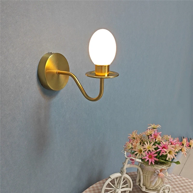 Modern Miniature Wall LampsNordic Creative Design Tiny Wall Lights Duck Egg Shape with Lovely Lamps Support Customization Design