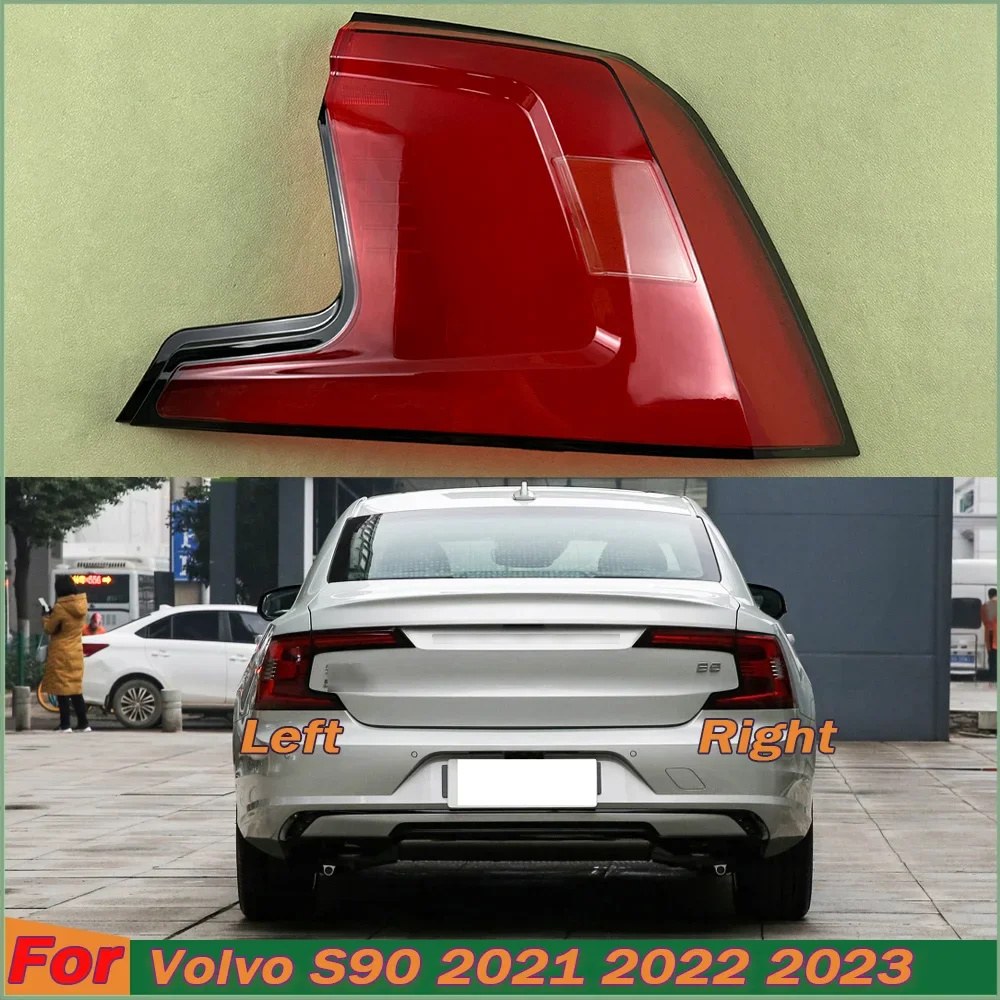 Dla Volvo S90 2021 2022 2023 Akcesoria samochodowe Tylne zewnętrzne światło tylne Osłona tylnego światła kierunkowskazu Światło stopu Maska z pleksi