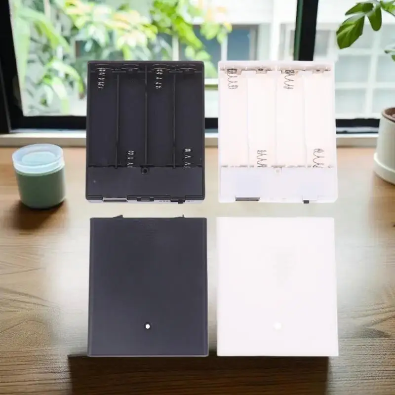 **1Pcs USB Power Supply Battery Box Portable Mini 4AA Battery Holder Storage Box Case For LED Strip Light Accessories