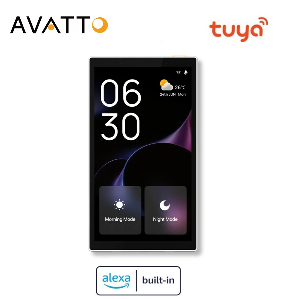 AVATTO Smart Control Panel Switch,Tuya Switch Scene Panel Intelligent Home Touch Screen,Smart Home Automation System