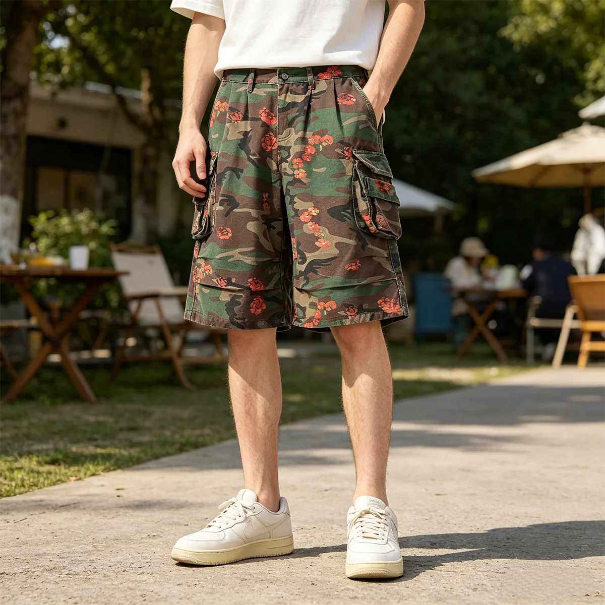 Men's Camo Floral Cargo Shorts - đánh giá và giá Mens Fashion Camo Pants