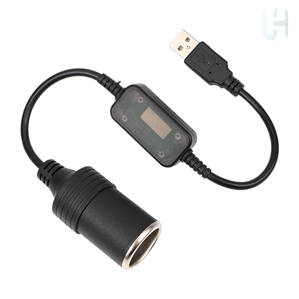 Soquete de isqueiro do carro conversor usb adaptador de alimentação 5v para 12v controlador plug conector acessórios automotivos interior35cm