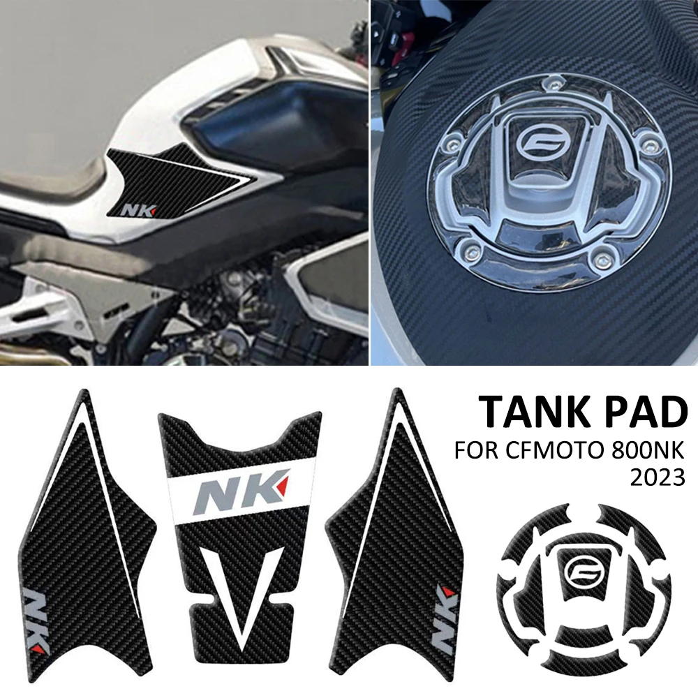 CF800NK Motorcycle Anti Slip Fuel Oil Tank Cap Pad Side Knee Grip Decal Protector Sticker Pads FOR CFMOTO CF 800 NK 800NK 2023