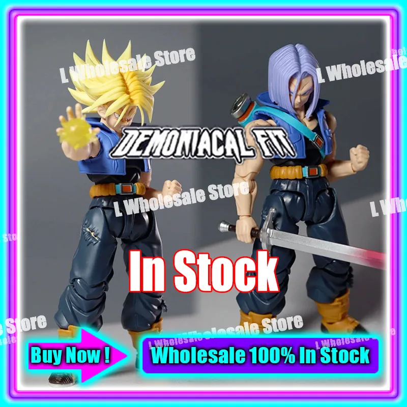 In Stock Demoniacal Fit Dragon Ball Super Saiyan Trunks Son Of Tomorrow Extraordinary Master Anime Action Figure Toys Gifts