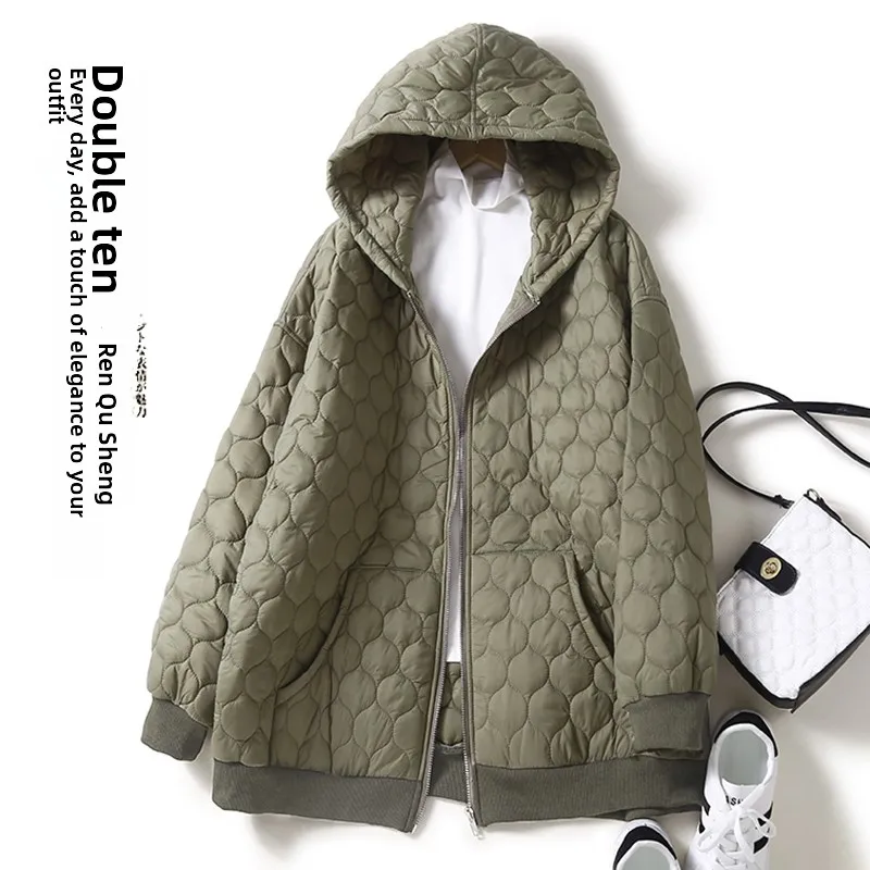 Dames donzen katoenen jaet winterjas met capuchon, hoge kwaliteit, comfortabele pasvorm, lange Sve ritssluiting, kleur