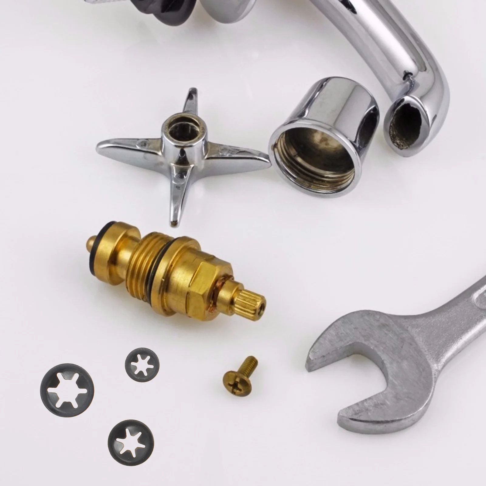 

260Pcs Star Lock Washers Internal Tooth Manganese Steel Industrial Locking Washers Push on Clips Fasteners Washer Assortment Kit