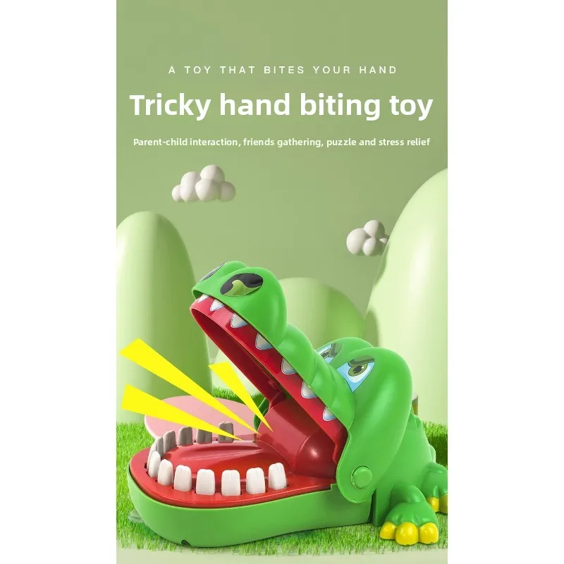 ของเล่นจระเข้กัดนิ้ว กัดฟัน ของเล่นเด็ก เสริมสร้างปฏิสัมพันธ์ระหว่างพ่อแม่ลูก สนุกสนาน คลายเครียด