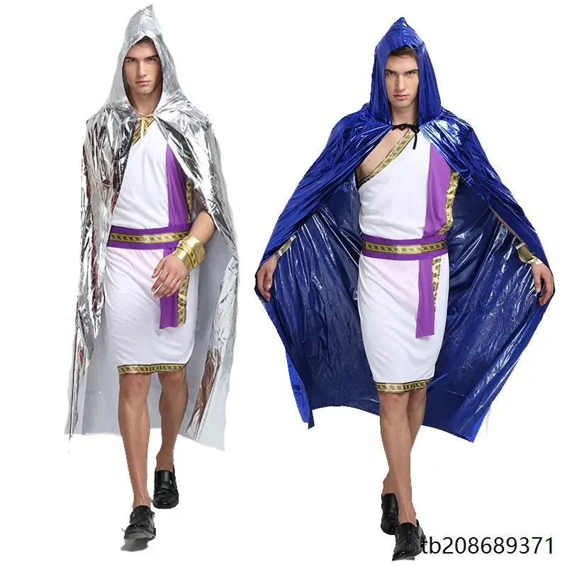 زي تنكري للبالغين على شكل إله الموت لعيد الهالوين، رداء ساحر أسود، زي مصاص دماء، ملابس مسرحية تقليدية صينية للنساء