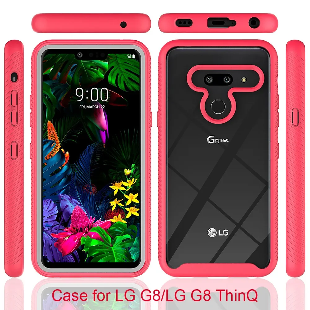 TPU/PC Sky Case for LG G8 / LG G8 ThinQ Celula Funda Capa Two Layer Structure Hybrid Shockproof Shell Heavy Duty Phone Cover