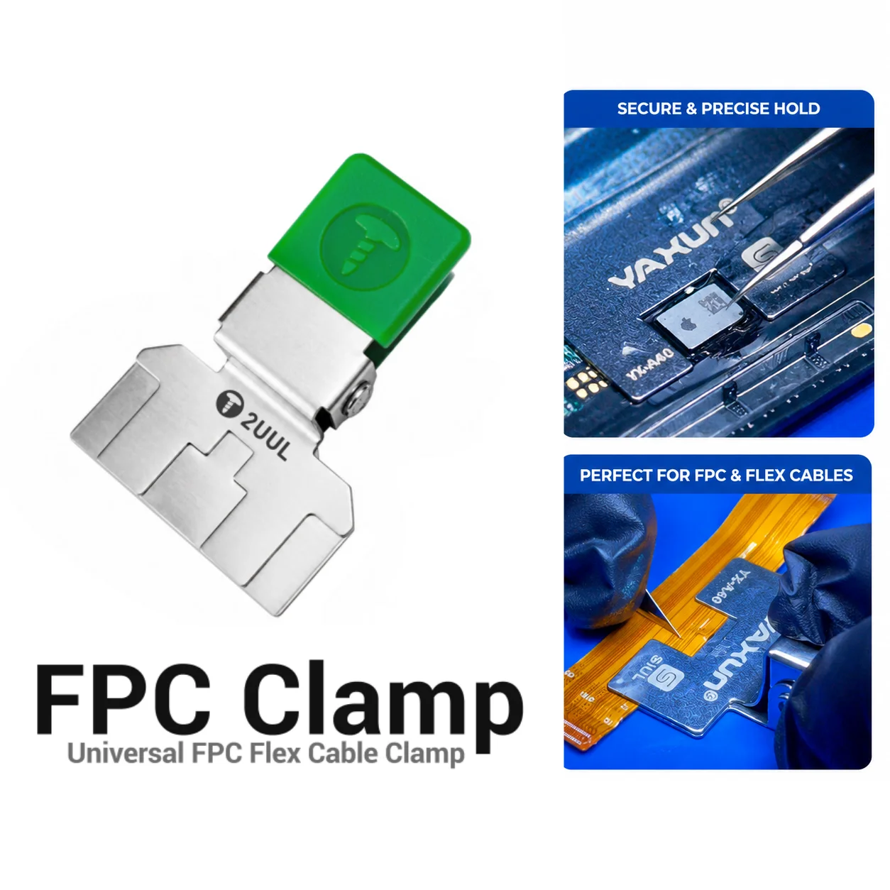 2UUL FC01 Universal FPC Flex Clip Mobile Phone Repair Cable Holder Professional Phone Battary Screen PCB Soldering Repair Tool