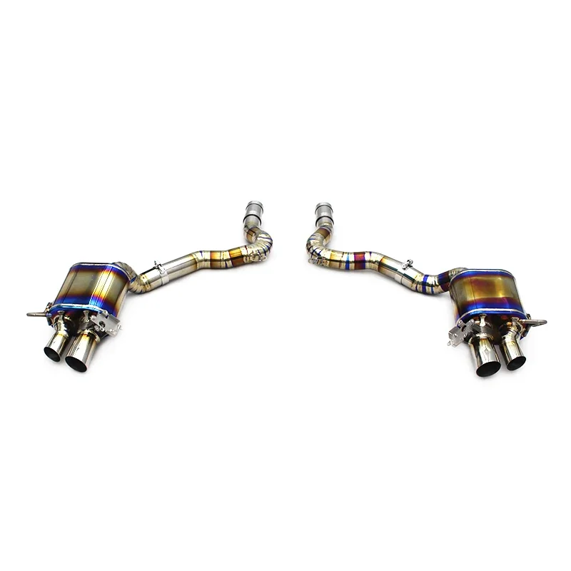 Titanium Rear Muffler Adjustable Exhaust System, Compatible with Bentley Continental GT V12 6.0T 2018-2024, Modified