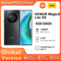 HONOR Magic 6 Lite 5G Global Version Smartphone 108MP Camera Snapdragon 6 Gen 1 NFC 6.78 ''AMOLED Screen 5300mAh Battery