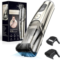 Sweker Vacuum Beard Trimmer for Men Hair Clippers for Men with Adjustable Comb (1-20mm) Precision Blades Cordless Electric Razor