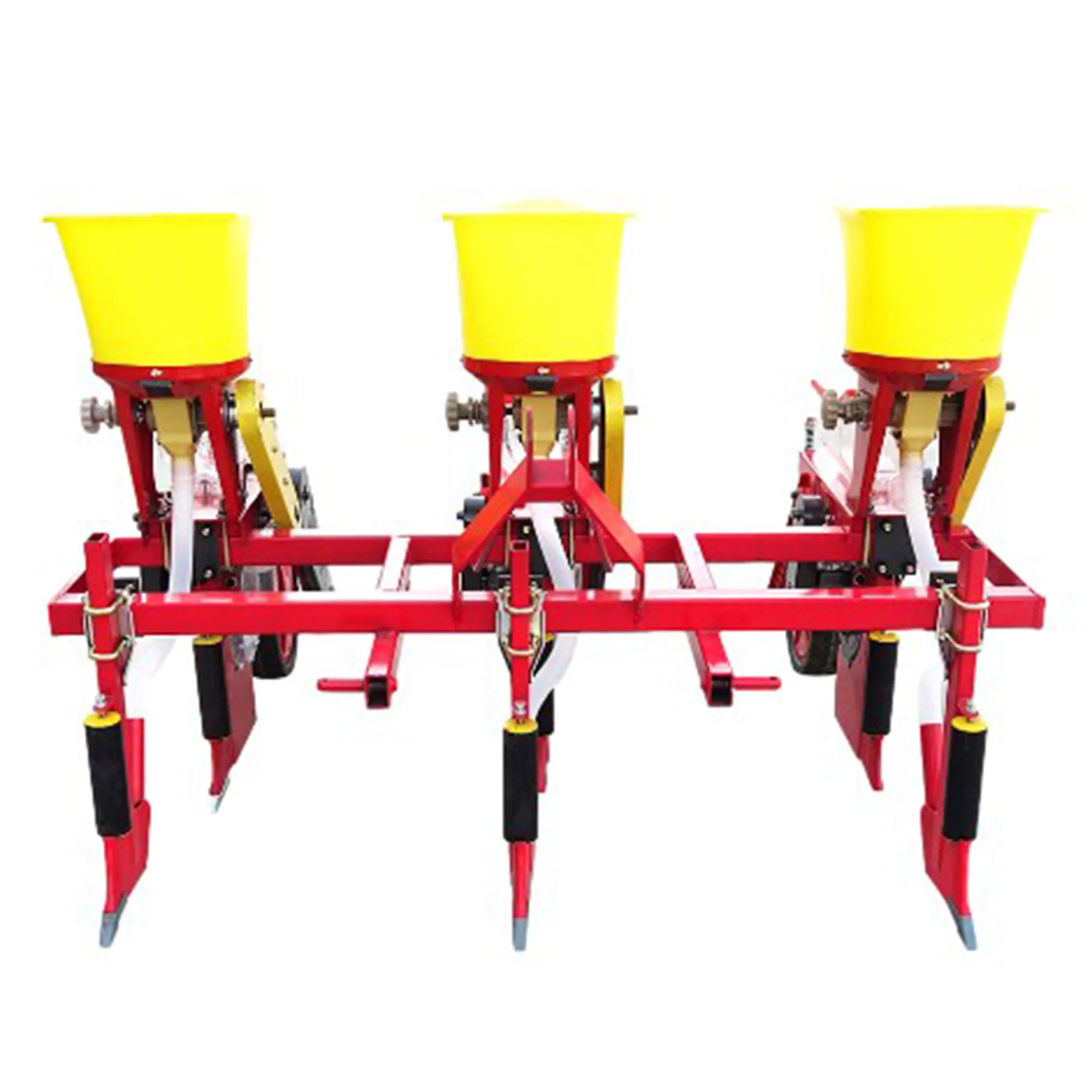 High-Performance Agricultural Seeder Machinery Tractor mounted 3 Rows seeder Planter with Fertilizer maize seeder