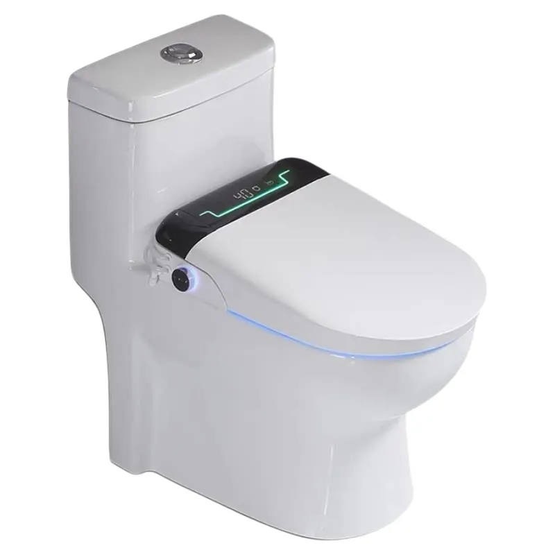 Straight flush smart toilet large diameter small apartment straight toilet