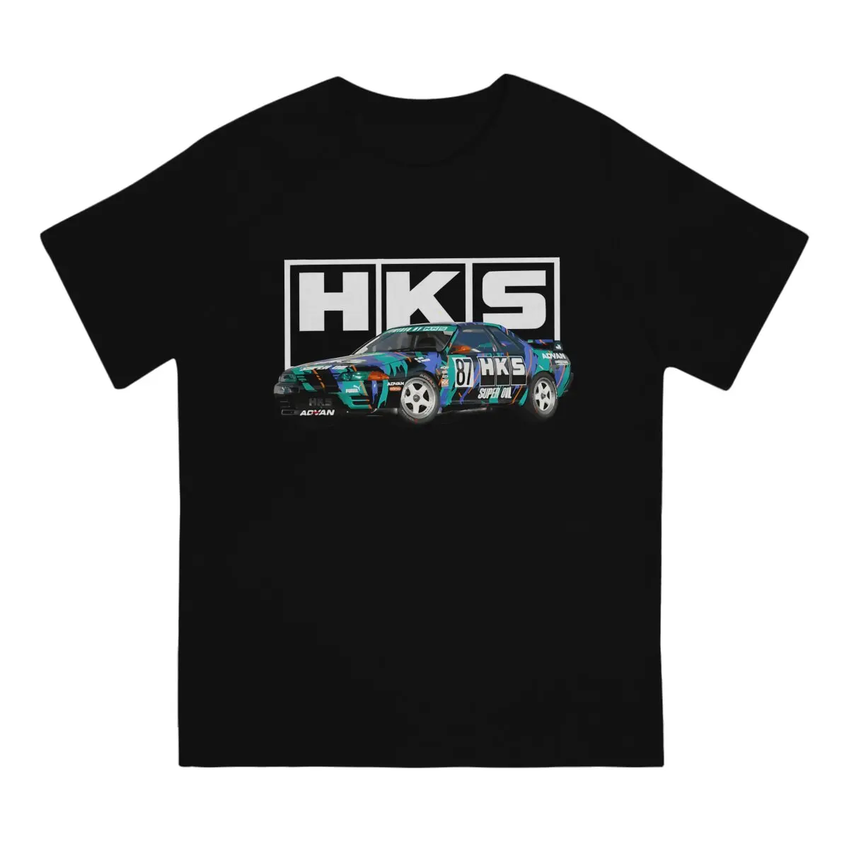 HKS Polyester TShirt for Men Skyline R32 GT-R  Japan GTR JGTC ZERO-R Basic Leisure Tee T Shirt High Quality New Design