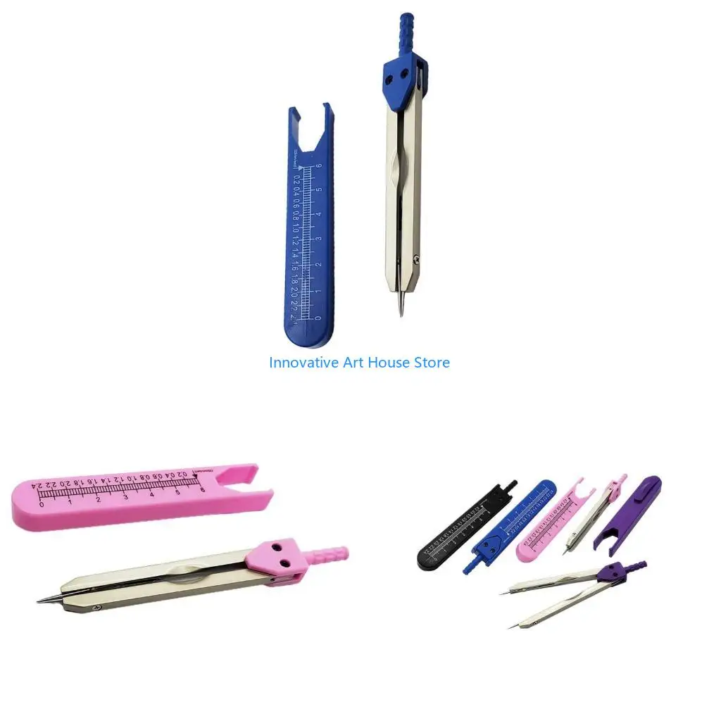 E1PC EKGECG Caliper Electrocardiogram Divider ECG Calipers With Ruler 0‑2.4in Tool