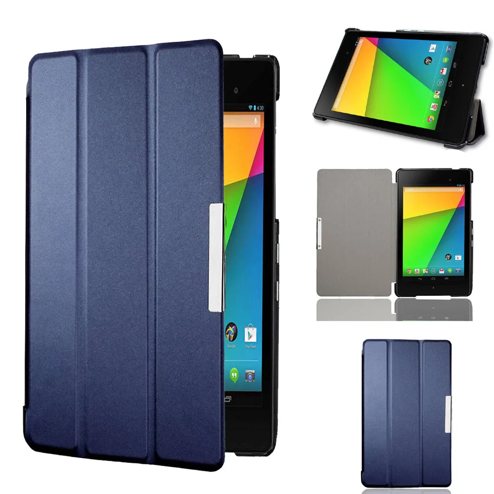 Ultra Slim Leather Case For Google Nexus 7 2nd 2013 FHD with Auto Sleep Flip Folio Cover for K009 NEXUS7C ASUS Magnet Stand