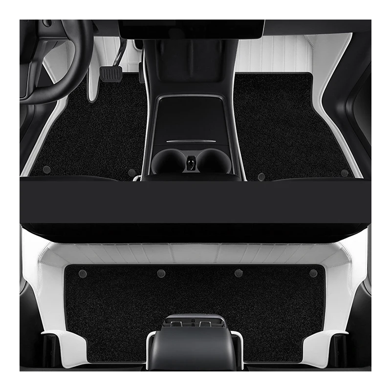 

Для Tesla Model 3 2024 года, автомобильные детали на заказ, напольный коврик для интерьера, экологический материал, кожаные передние и задние сиденья