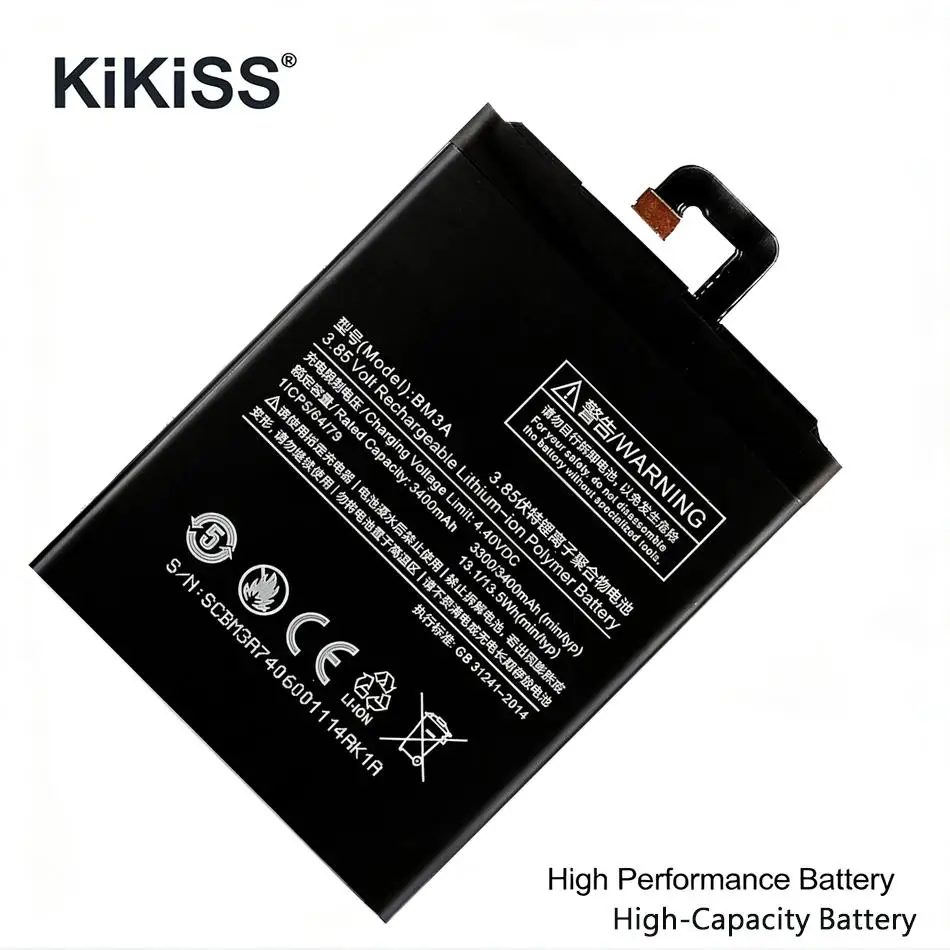 

Аккумулятор для мобильного телефона Xiaomi Note 3 Note3 BM3A, 3300 мАч, надежная замена