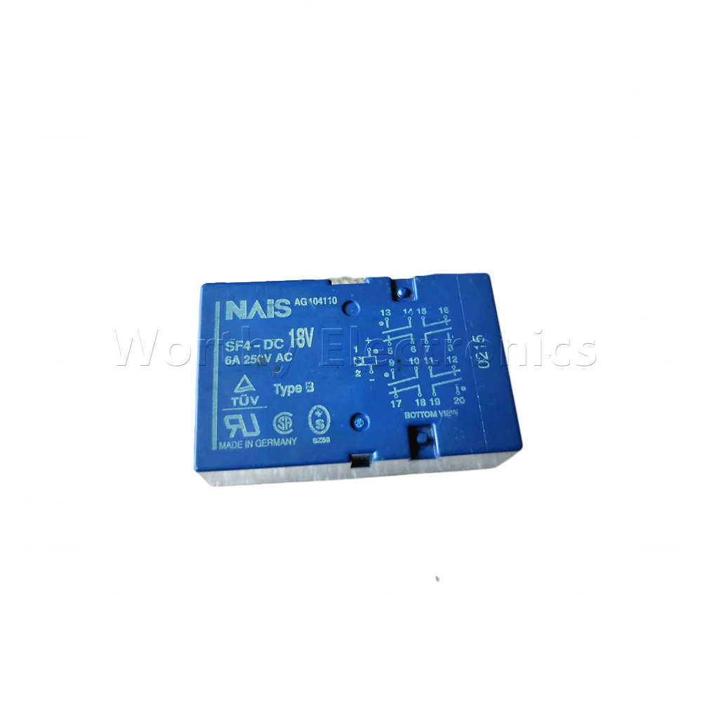 Free shiping  10pcs/lot Wholesale 18V 6A Relay SF4-DC18V