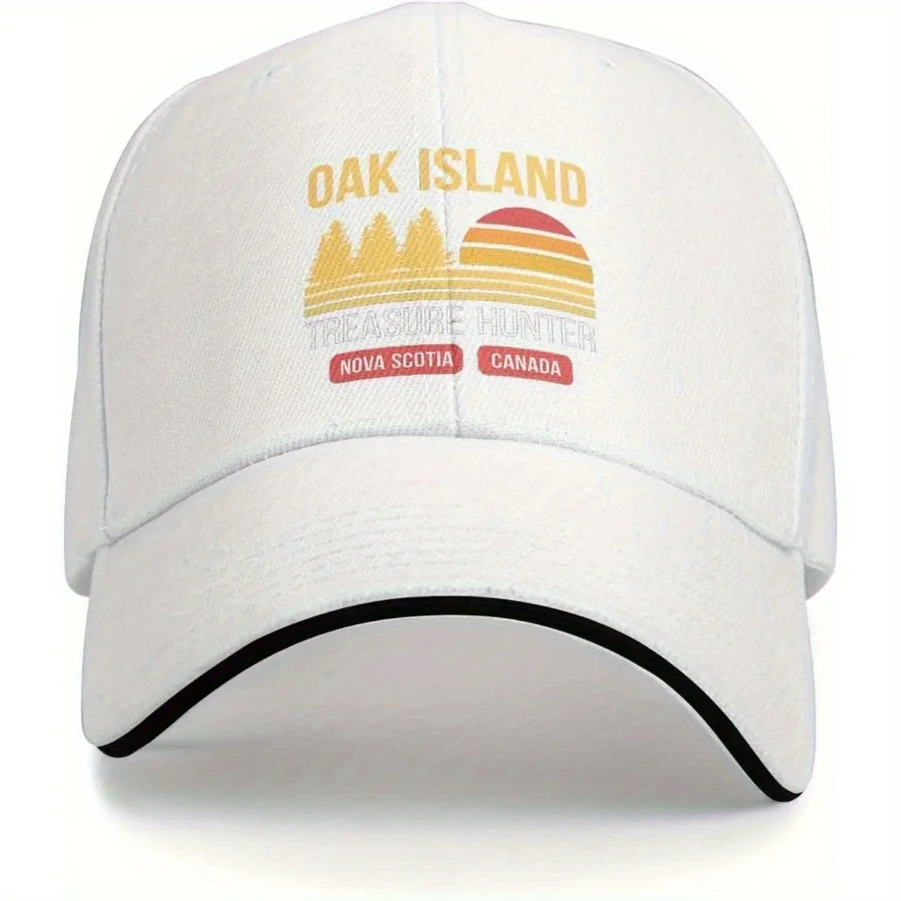Oak Island Treasure Hunter Hat Dad Hat unisex estilo casual, tela liviana, adecuado para fútbol, día de San Valentín
