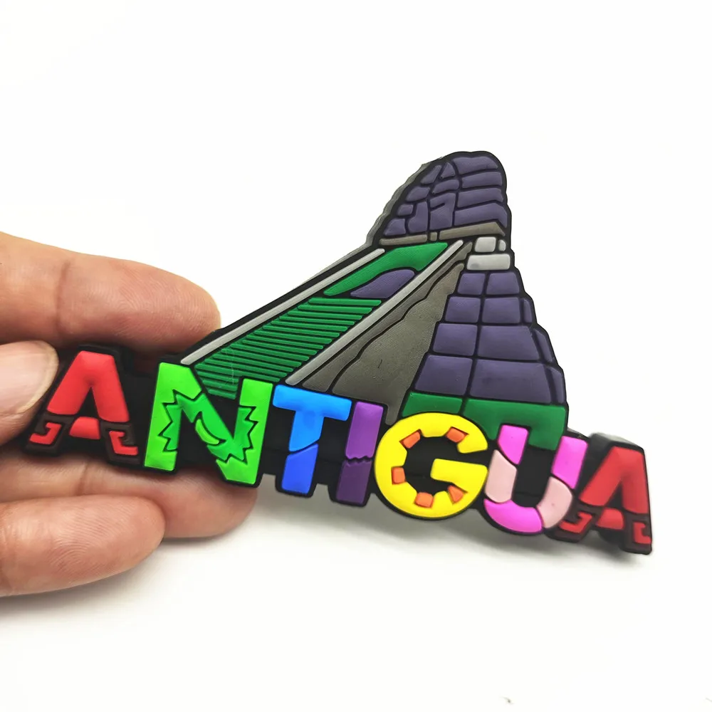 Morocco Vanuatu Jordan India Cancun Rubber Fridge Magnet Tourist Souvenirs  Refrigerator Magnetic Stickers Travel collection
