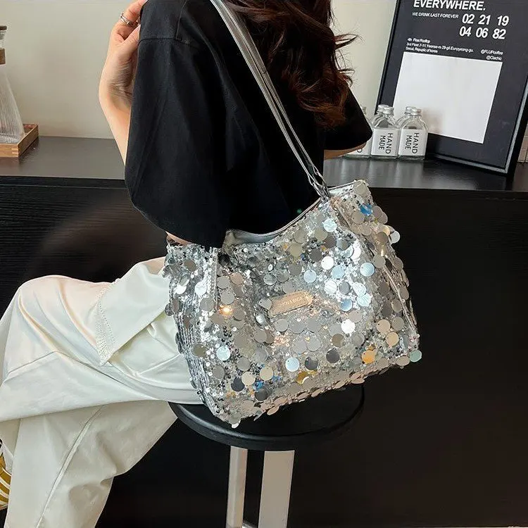 bolsa-de-ombro-grande-capacidade-com-glitter-2025-nova-colecao-verao-versatil-brilhante-com-lantejoulas-para-homens-e-mulheres