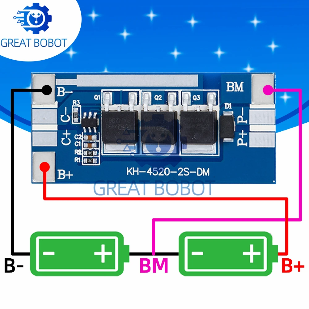 1 ~ 5 peças 2s 7.4v 18650 26650 placa de bateria de polímero aspirador de pó veículo elétrico placa de proteção de bateria de lítio