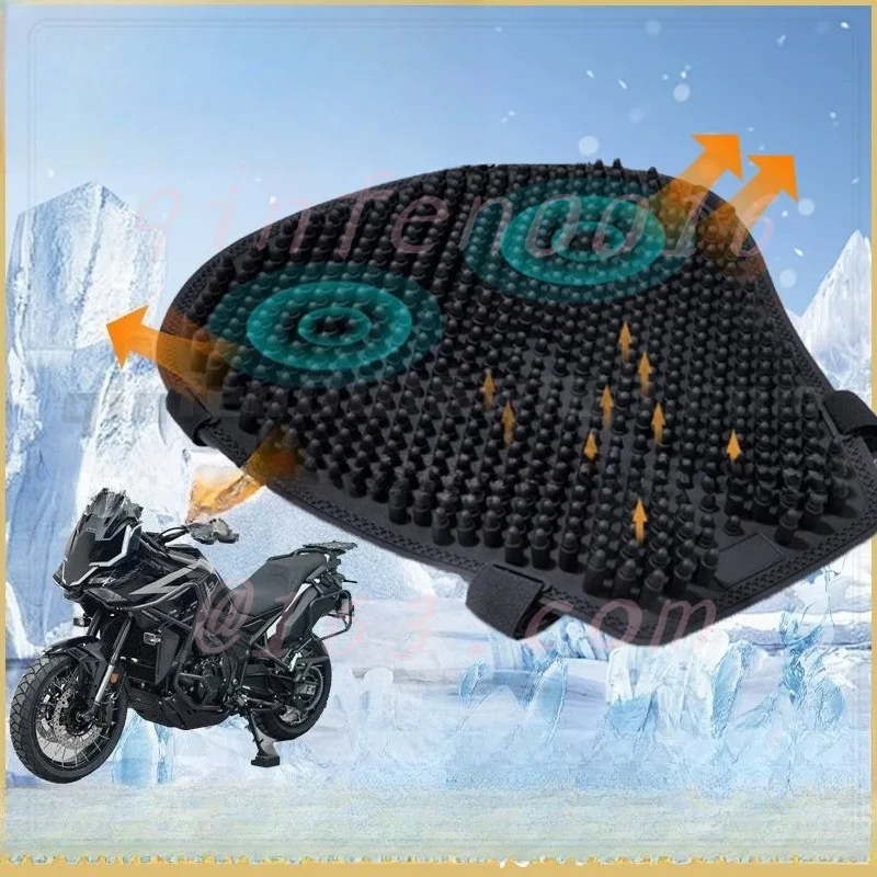 For Zontes 703F Motorcycle    Cushion Breathable Shock‑Absorbing Heat‑Insulated Waterproof Saddle Pad for Delivery Riding