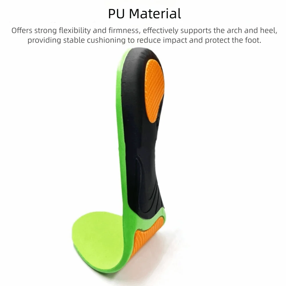 High Elastic Cushion Orthopedic Insoles Cuttable Design Arch Foot Pad Arch Support Insoles Sport Arch Support Flat Arch Support