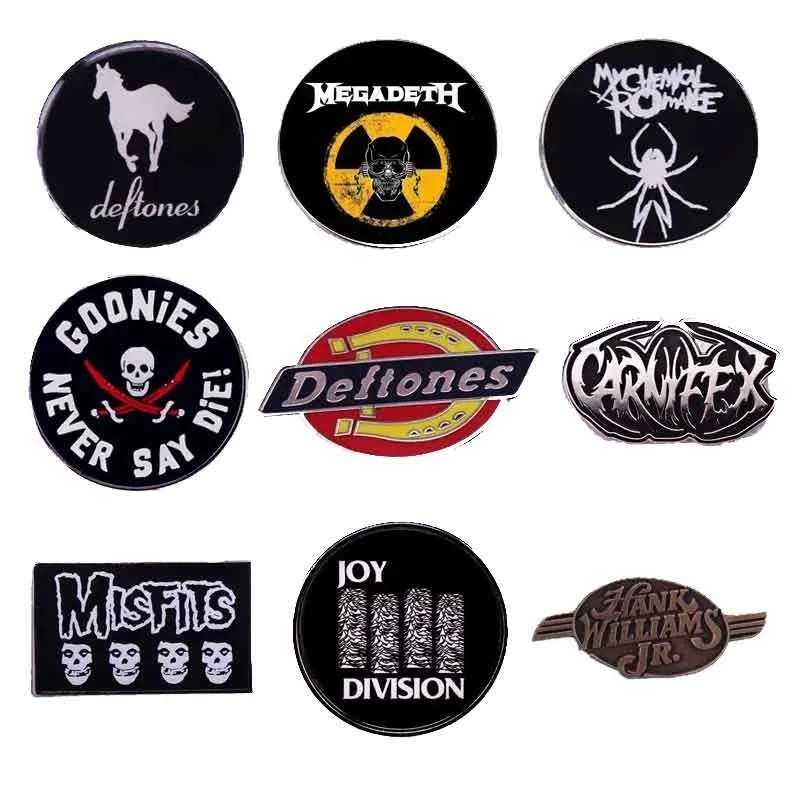 Fashion American Rock Band Brooch Punk Music Badge Unique Jewelry Gift Clothes Bag Accessories for Fan Friends