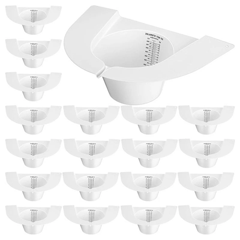 Beauty 20 Urine Hats For Toilets,Urine Collection Hat Urine Collector Specimen Cups Urine Sample Cup Containers For Women 800Cc